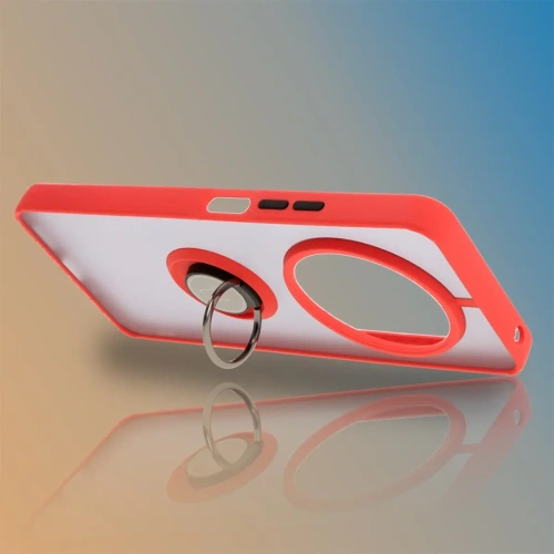 Kup Bizon Case Hybrid Ring Xiaomi Redmi 14C 4G / POCO C75 füstös piros kerettel - BIZ6943 - {ean13} - Sklep Home Screen