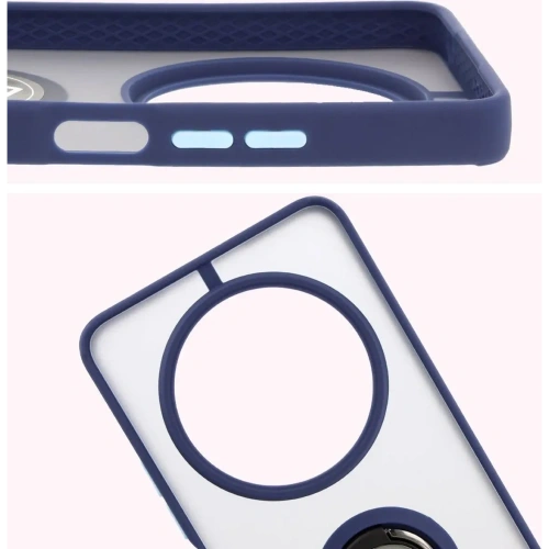 Kup Bizon Case Hybrid Ring Xiaomi Redmi 14C 4G / POCO C75 fumuriu cu un cadru de culoare albastru închis - BIZ6944 - {ean13} - Sklep Home Screen