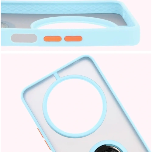 Kup Bizon Case Hybrid Ring Xiaomi Redmi 14C 4G / POCO C75 smoky cu un cadru de culoare albastru deschis - BIZ6945 - {ean13} - Sklep Home Screen