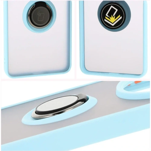Kup Bizon Case Hybrid Ring Xiaomi Redmi 14C 4G / POCO C75 smoky cu un cadru de culoare albastru deschis - BIZ6945 - {ean13} - Sklep Home Screen
