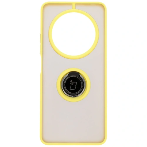 Buy Bizon Case Hybrid Ring Xiaomi Redmi 14C 4G / POCO C75 smoky with a yellow frame - BIZ6946 - {ean13} - Home Screen Store Europe