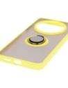 Buy Bizon Case Hybrid Ring Xiaomi Redmi 14C 4G / POCO C75 smoky with a yellow frame - BIZ6946 - {ean13} - Home Screen Store Europe