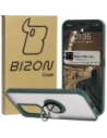 Bizon Case Hybrid Ring Honor 200 Lite smoky with a dark green frame