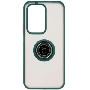 Buy Bizon Case Hybrid Ring Honor 200 Lite smoky with a dark green frame - BIZ6948 - {ean13} - Home Screen Store Europe