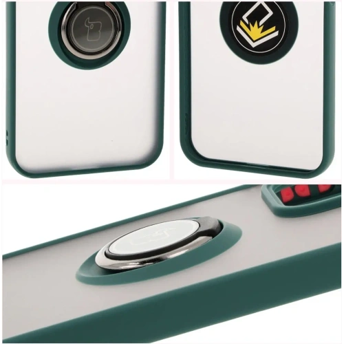 Kup Pouzdro s prstovým držákem Bizon Case Hybrid Ring pro Honor 200 Lite kouřové s tmavozeleným rámem - BIZ6948 - {ean13} - Sklep Home Screen