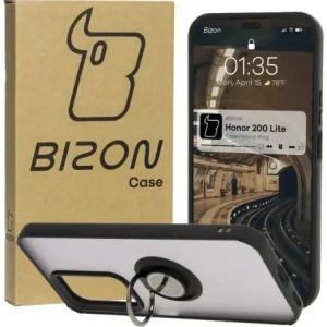 Kup Etui s držákem na prst Bizon Case Hybrid Ring pro Honor 200 Lite kouřové s černým rámečkem - BIZ6949 - {ean13} - Sklep Home Screen