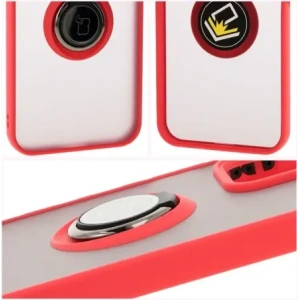 Buy Bizon Case Hybrid Ring Honor 200 Lite smoky with a red frame - BIZ6950 - {ean13} - Home Screen Store Europe