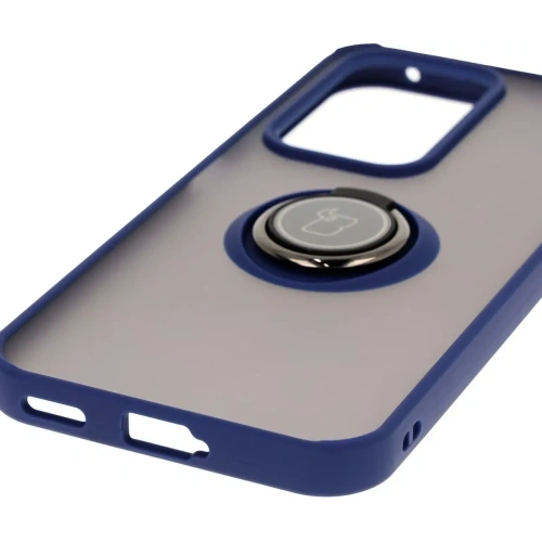 Kup Etui s úchytem na prst Bizon Case Hybrid Ring pro Honor 200 Lite kouřové s modrým rámečkem - BIZ6951 - {ean13} - Sklep Home Screen