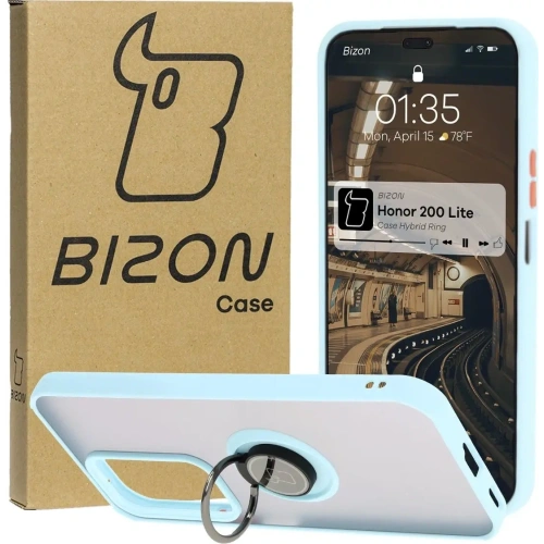 Kup Bizon Case Hybrid Gyűrű Tisztelet 200 Lite füstös színben, világoskék kerettel - BIZ6952 - {ean13} - Sklep Home Screen
