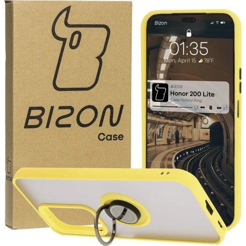 Kup Bizon Case Hybrid Gyűrű Tisztelet 200 Lite füstös sárga kerettel - BIZ6953 - {ean13} - Sklep Home Screen