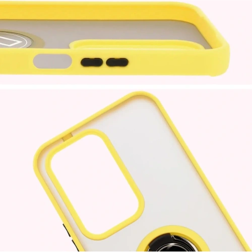 Buy Bizon Case Hybrid Ring Honor 200 Lite smoky with a yellow frame - BIZ6953 - {ean13} - Home Screen Store Europe