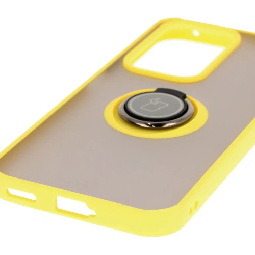 Buy Bizon Case Hybrid Ring Honor 200 Lite smoky with a yellow frame - BIZ6953 - {ean13} - Home Screen Store Europe