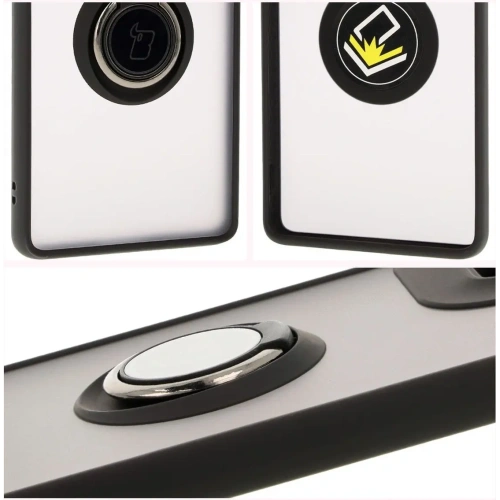 Kup Bizon Case Hybrid Ring Motorola Moto G85 5G füstös fekete kerettel - BIZ6954 - {ean13} - Sklep Home Screen