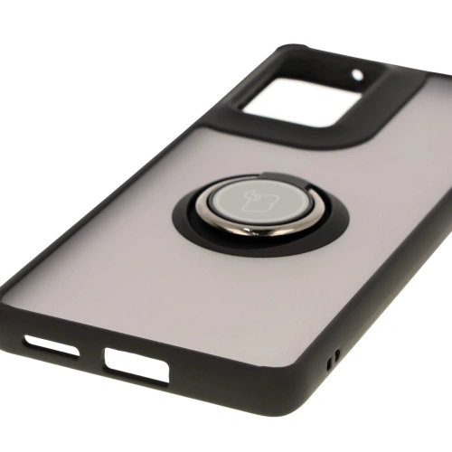 Kup Bizon Case Hybrid Ring Motorola Moto G85 5G fumuriu cu un cadru negru - BIZ6954 - {ean13} - Sklep Home Screen