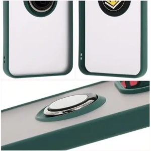 Buy Bizon Case Hybrid Ring Xiaomi Redmi 13 4G smoky with a dark green frame - BIZ6955 - {ean13} - Home Screen Store Europe