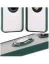 Kup Etui s úchytem na prst Bizon Case Hybrid Ring pro Xiaomi Redmi 13 4G kouřové s tmavě zeleným rámečkem - BIZ6955 - {ean13} - Sklep Home Screen