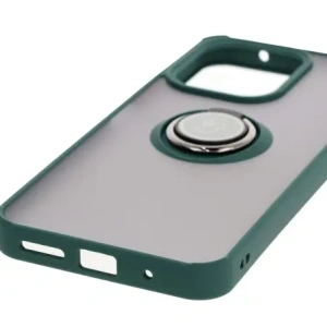 Buy Bizon Case Hybrid Ring Xiaomi Redmi 13 4G smoky with a dark green frame - BIZ6955 - {ean13} - Home Screen Store Europe