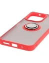 Buy Bizon Case Hybrid Ring Xiaomi Redmi 13 4G smoky with a red frame - BIZ6957 - {ean13} - Home Screen Store Europe