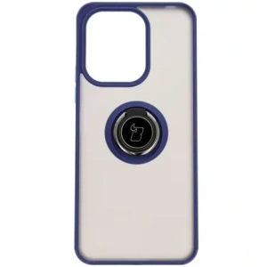 Buy Bizon Case Hybrid Ring Xiaomi Redmi 13 4G smoky with a navy blue frame - BIZ6958 - {ean13} - Home Screen Store Europe