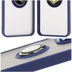 Buy Bizon Case Hybrid Ring Xiaomi Redmi 13 4G smoky with a navy blue frame - BIZ6958 - {ean13} - Home Screen Store Europe
