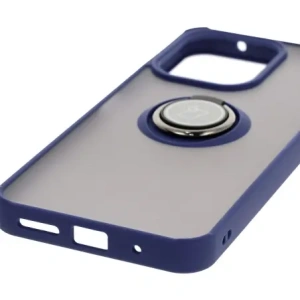 Buy Bizon Case Hybrid Ring Xiaomi Redmi 13 4G smoky with a navy blue frame - BIZ6958 - {ean13} - Home Screen Store Europe