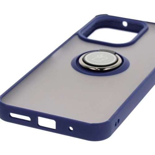 Kup Bizon Case Hybrid Ring Xiaomi Redmi 13 4G rauchig mit einem marineblauen Rahmen - BIZ6958 - {ean13} - Sklep Home Screen