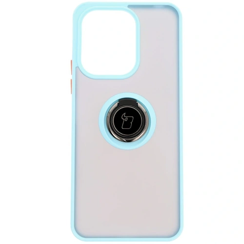 Kup Bizon Case Hybrid Ring Xiaomi Redmi 13 4G rauchig mit einem hellblauen Rahmen - BIZ6959 - {ean13} - Sklep Home Screen