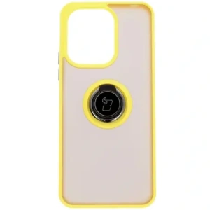 Buy Bizon Case Hybrid Ring Xiaomi Redmi 13 4G smoky with a yellow frame - BIZ6960 - {ean13} - Home Screen Store Europe