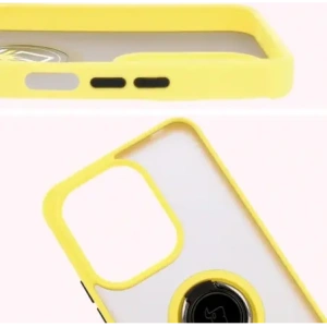 Buy Bizon Case Hybrid Ring Xiaomi Redmi 13 4G smoky with a yellow frame - BIZ6960 - {ean13} - Home Screen Store Europe