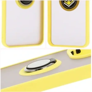 Buy Bizon Case Hybrid Ring Xiaomi Redmi 13 4G smoky with a yellow frame - BIZ6960 - {ean13} - Home Screen Store Europe