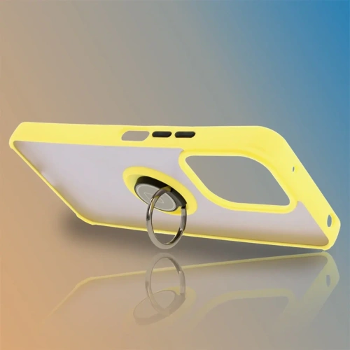 Kup Bizon Case Hybrid Ring Xiaomi Redmi 13 4G rauchig mit einem gelben Rahmen - BIZ6960 - {ean13} - Sklep Home Screen