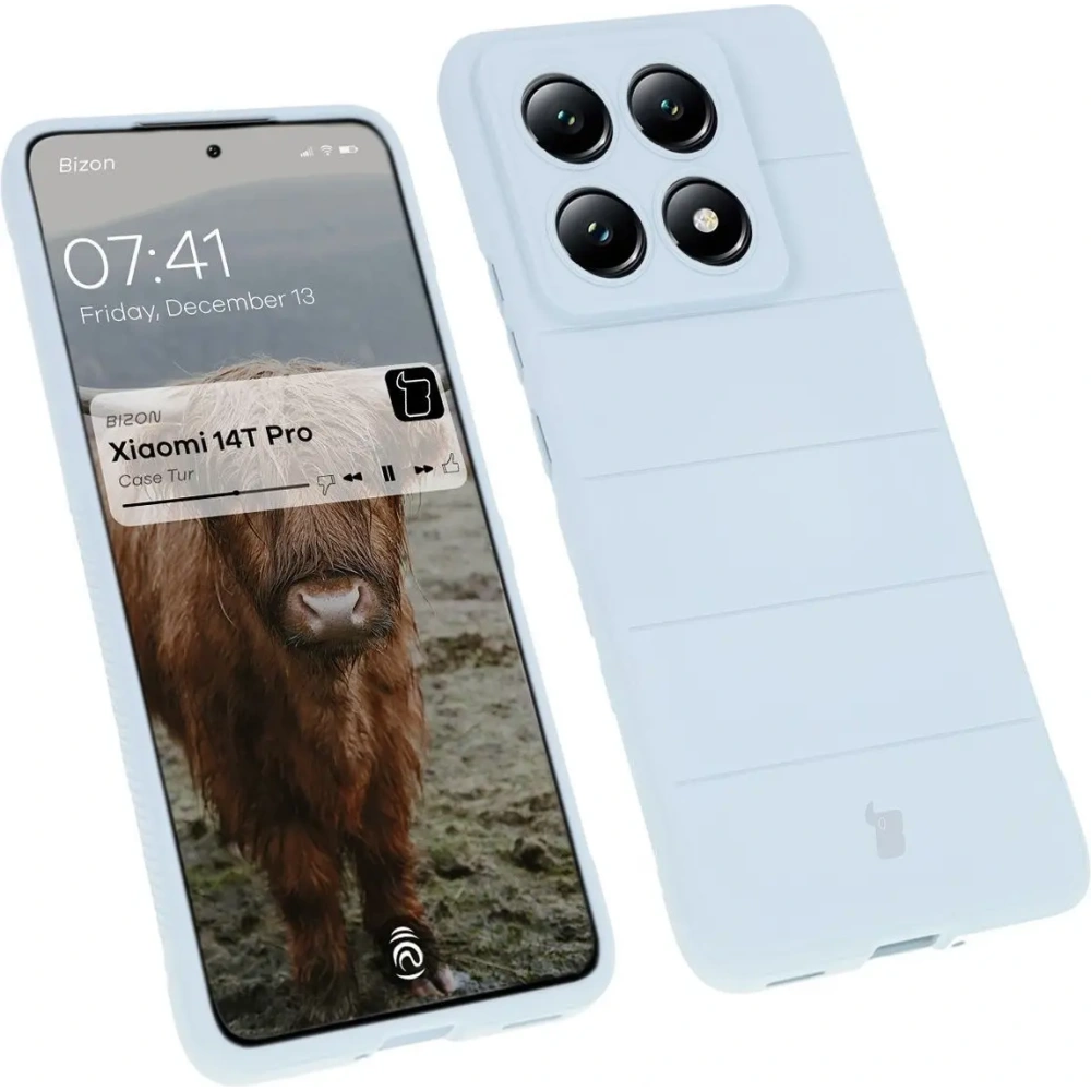 Pancerne etui Bizon Case Tur do Xiaomi 14T Pro jasnoniebieskie