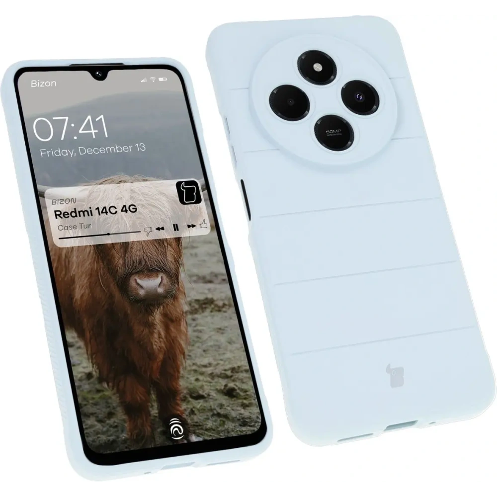 Pancerne etui Bizon Case Tur do Xiaomi Redmi 14C 4G / POCO C75 jasnoniebieskie