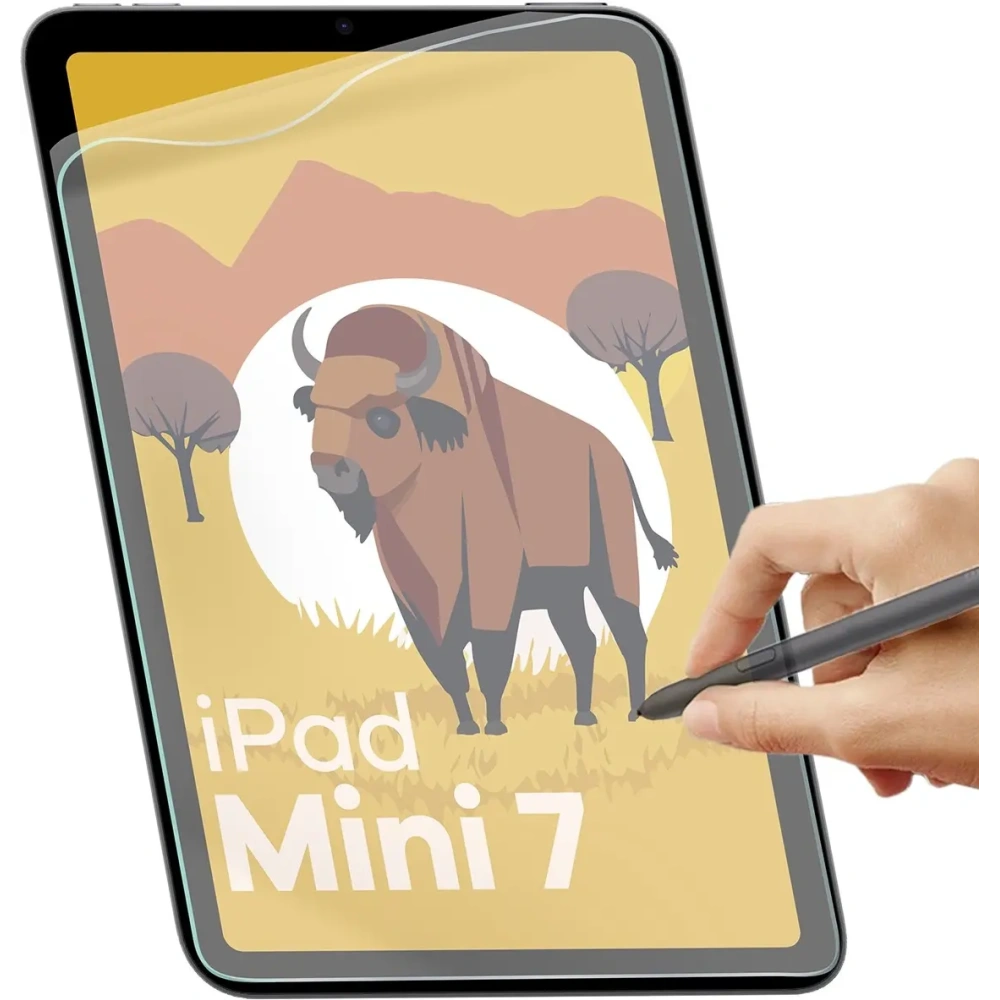 Folia imitująca papier Bizon Film Tab Papirus do iPad Mini 7 gen. 2024 / iPad Mini 6 gen. 2021 [2 PACK]