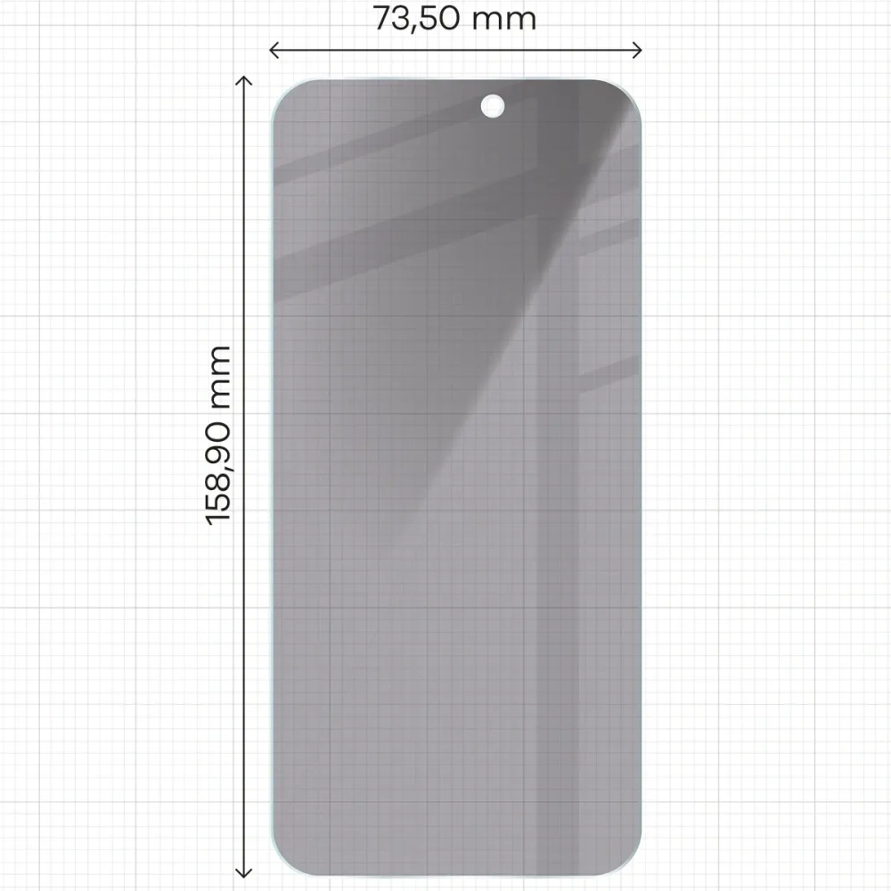 Prywatyzujące szkło hartowane Bizon Glass Clear Shadow do Apple iPhone 16 Pro Max przyciemniane