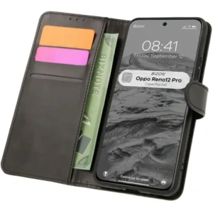 Kup Etui z klapką Bizon Case Pocket do Oppo Reno 12 Pro czarne - BIZ6974 - {ean13} - Sklep Home Screen