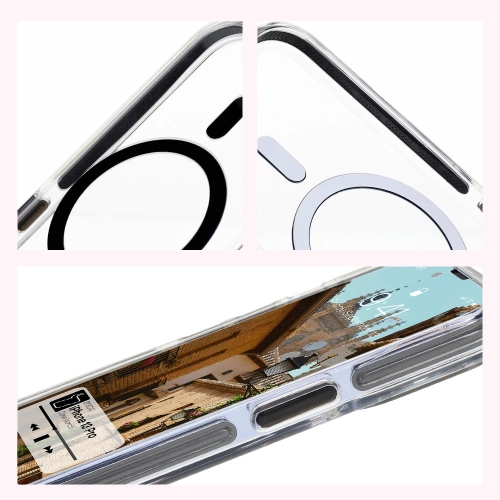 Kup Etui z pierścieniem magnetickým Bizon Case Marco do Apple iPhone 13 Pro průhledné s černým rámečkem - BIZ6979 - {ean13} - Sklep Home Screen