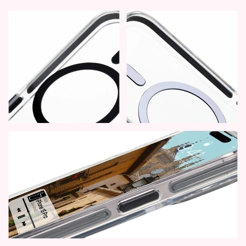 Buy Bizon Case Marco Apple iPhone 15 Pro clear with black frame - BIZ6980 - {ean13} - Home Screen Store Europe