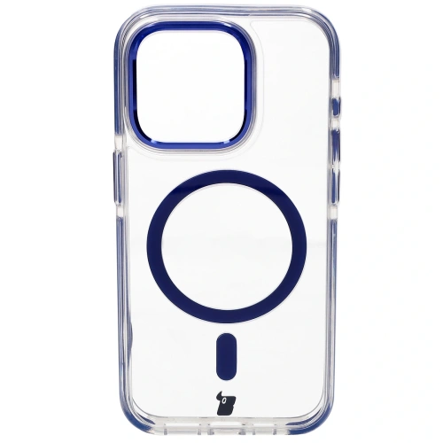 Kup Etui s magnetickým kroužkem Bizon Case Marco pro Apple iPhone 15 Pro průhledné s modrým rámečkem - BIZ6981 - {ean13} - Sklep Home Screen