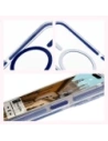 Kup Etui z pierścieniem magnetycznym Bizon Case Marco do Apple iPhone 15 Pro przezroczyste z niebieską ramką - BIZ6981 - {ean13} - Sklep Home Screen