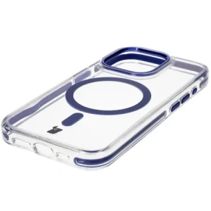Kup Etui z pierścieniem magnetycznym Bizon Case Marco do Apple iPhone 15 Pro przezroczyste z niebieską ramką - BIZ6981 - {ean13} - Sklep Home Screen