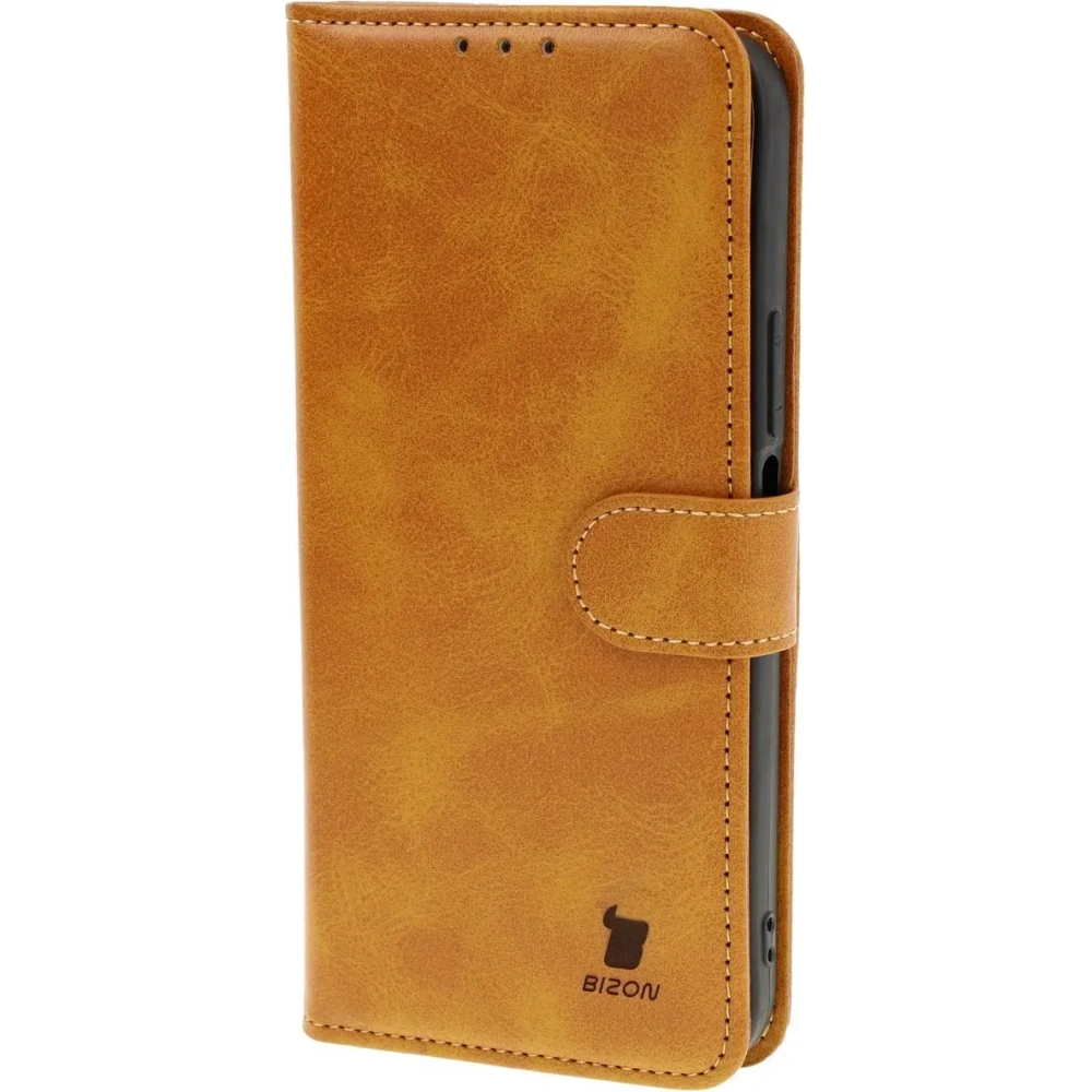 Etui z klapką Bizon Case Pocket do Honor 200 Lite brązowe