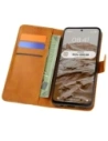 Etui s klopou Bizon Case Pocket pro Motorola Moto G55 5G hnědé