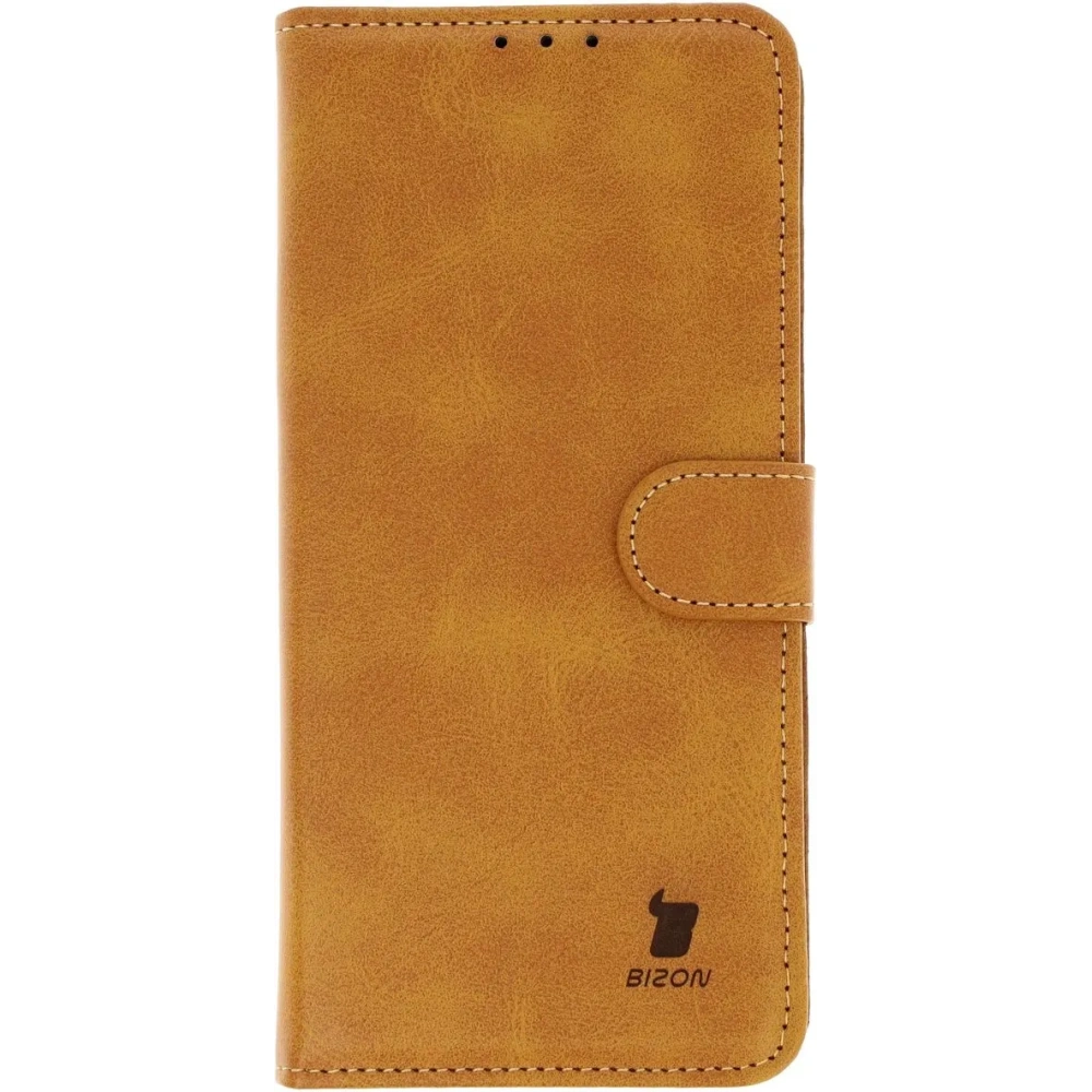 Etui z klapką Bizon Case Pocket do Realme GT 6 / 6T / Neo 6 / Neo 6 SE brązowe