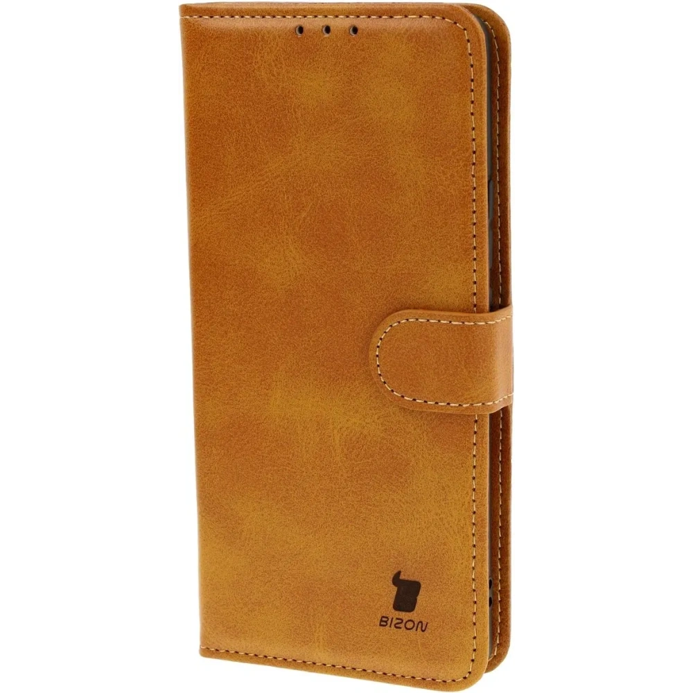 Etui z klapką Bizon Case Pocket do Realme GT 6 / 6T / Neo 6 / Neo 6 SE brązowe