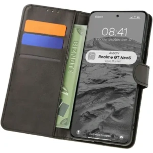 Kup Etui z klapką Bizon Case Pocket do Realme GT 6 / 6T / Neo 6 / Neo 6 SE czarne - BIZ6989 - {ean13} - Sklep Home Screen