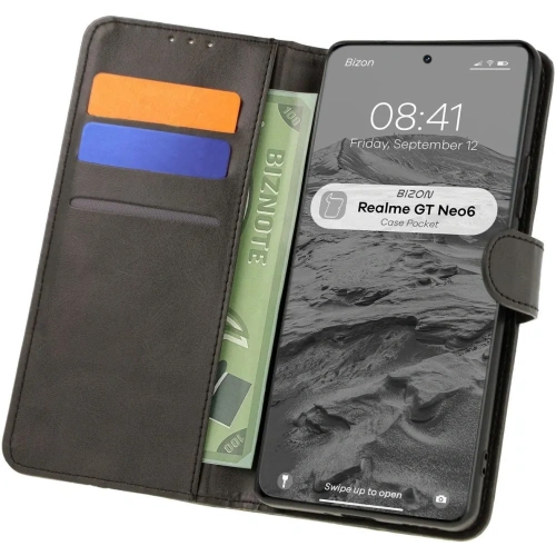 Kup Bizon tok zsebbe Realme GT 6 / 6T / Neo 6 / Neo 6 SE fekete - BIZ6989 - {ean13} - Sklep Home Screen