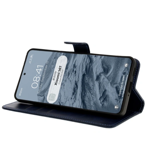 Kup Etui s klopou Bizon Case Pocket do Xiaomi 14T modré - BIZ6993 - {ean13} - Sklep Home Screen