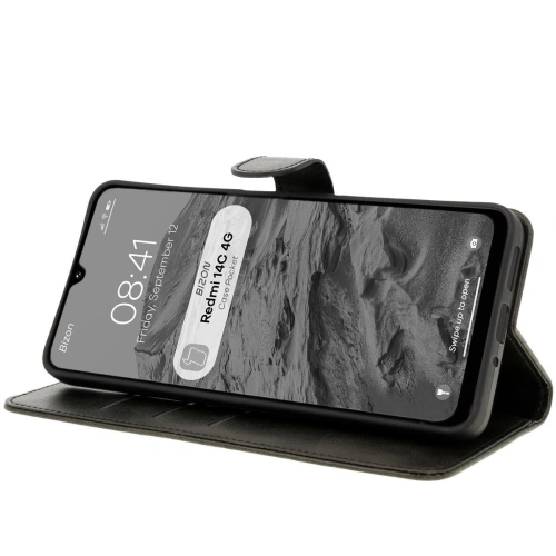 Kup Etui z klapką Bizon Case Pocket do Xiaomi Redmi 14C 4G czarne - BIZ6995 - {ean13} - Sklep Home Screen