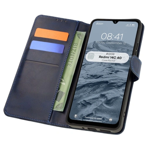 Buy Bizon Case Pocket Xiaomi Redmi 14C 4G navy blue - BIZ6996 - {ean13} - Home Screen Store Europe